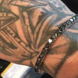 5ct black diamond bracelet.